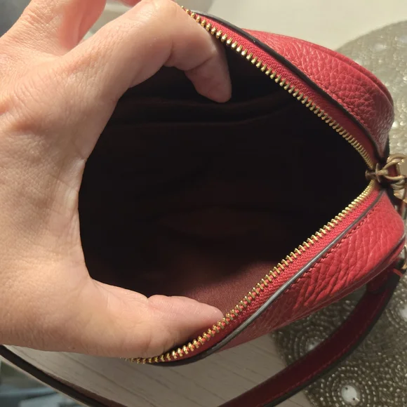 Coach Burgundy Leather Small Purse - Picture 5 of 5